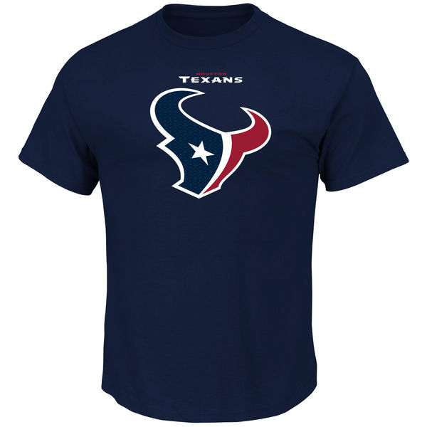 Men NFL Houston Texans Majestic Big Tall Critical Victory TShirt Navy